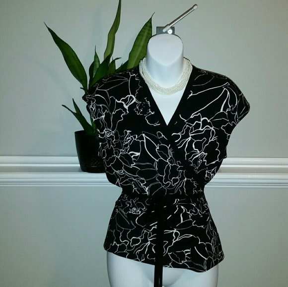 Nine West Wrap Blouse - Picture 2 of 6